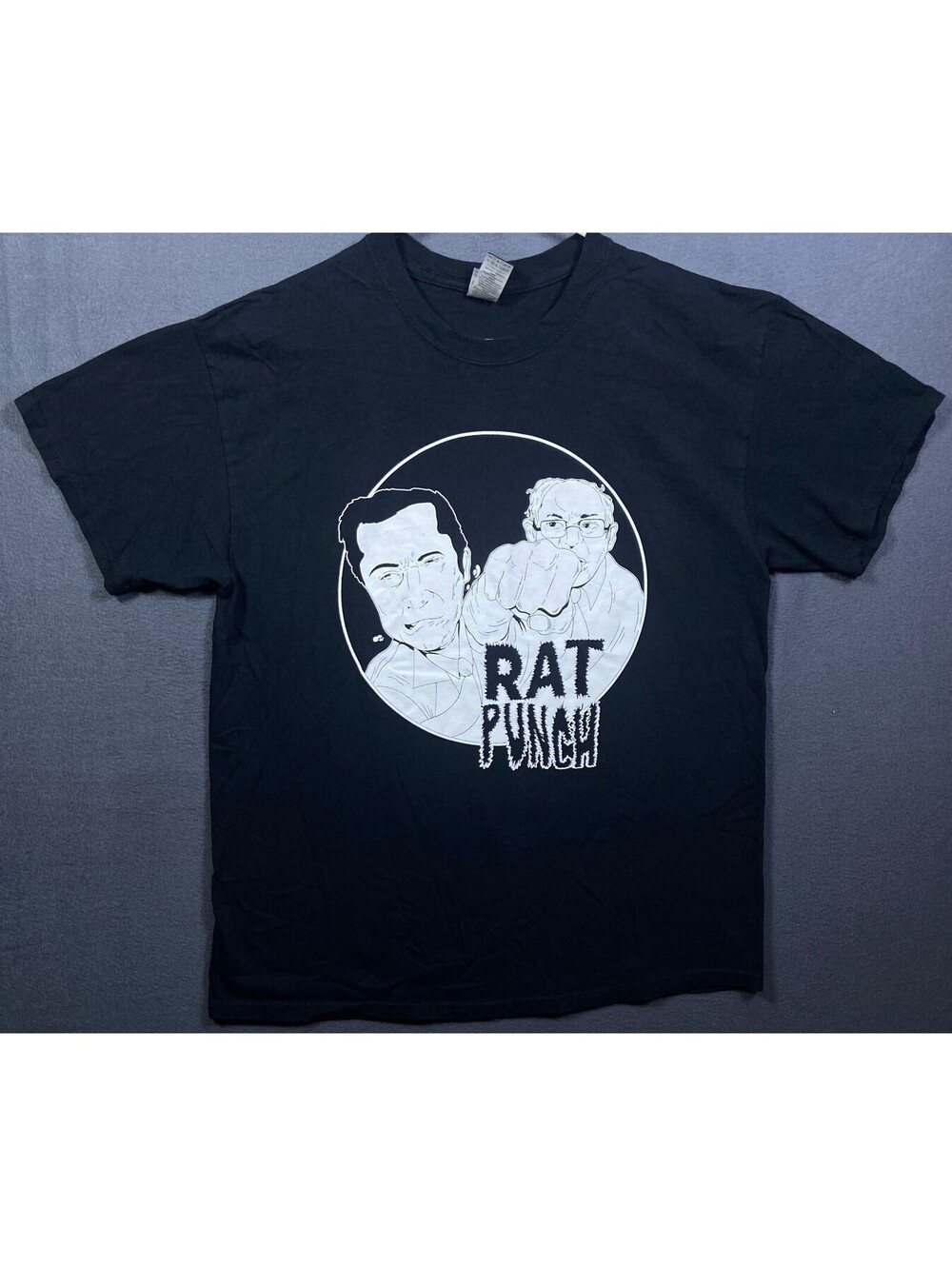 Rare! T-Shirt Pop Punk Rock Band Rat Punch L Chaotic Party Grind Knoxville TN